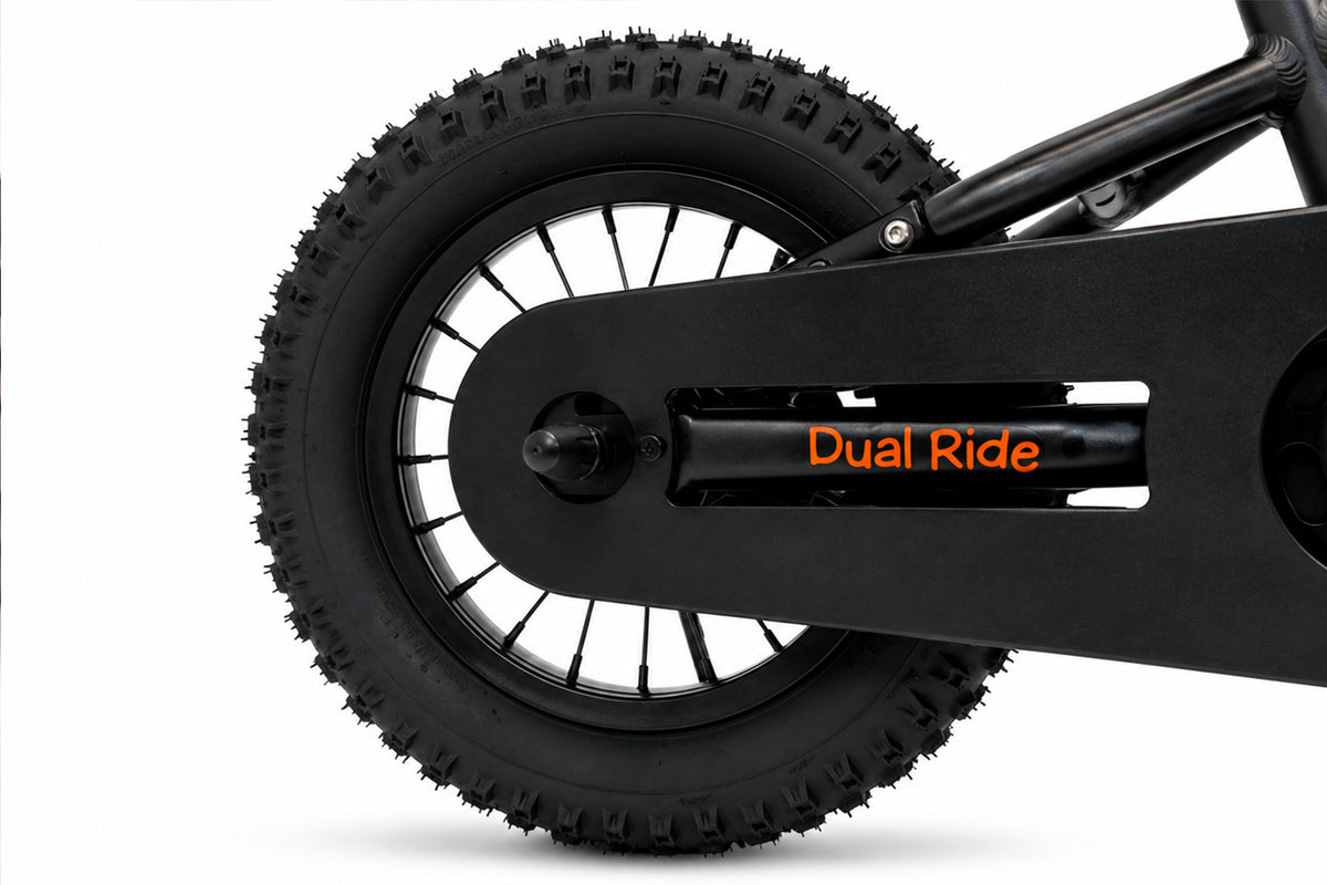 Bicicleta Niño 2 en 1 Dual Ride 12 - Black/Orange