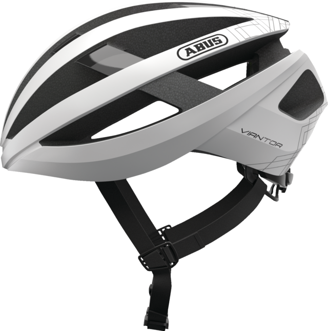 Casco Bicicleta Abus Viantor Blan Pola