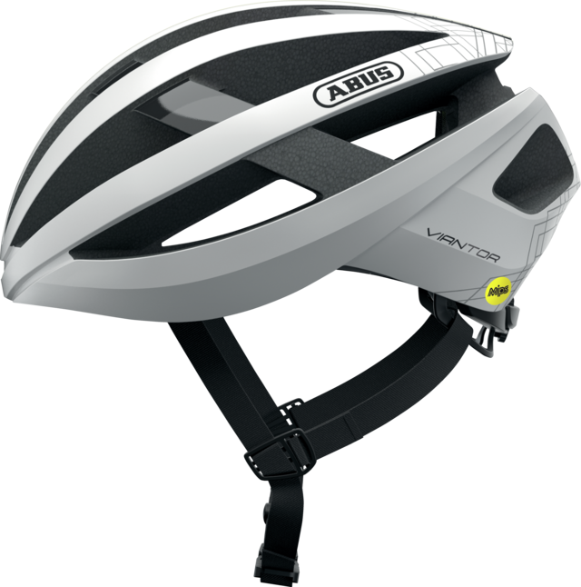 Casco Bicicleta Abus Viantor Mips Blan Pola