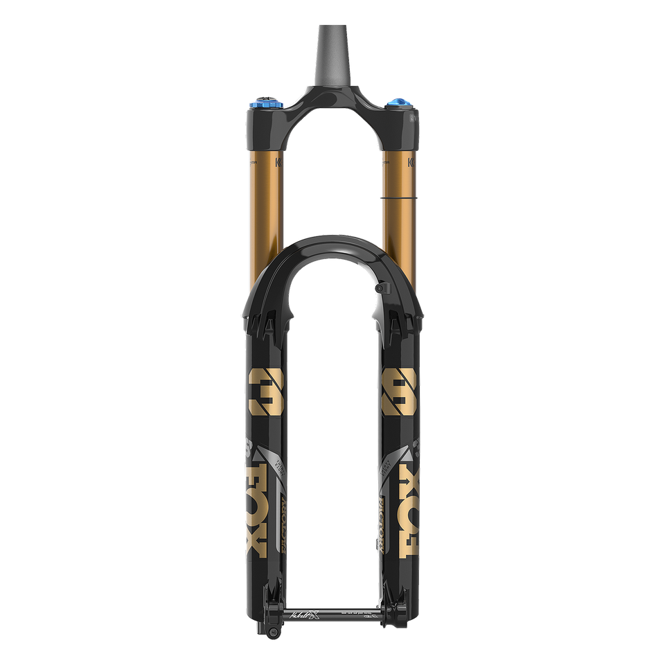 Fox 32 エアサスペンションフォーク Kashima Coat Horquilla Fox 38 2025 Shiny Blk/Grey Logo, Float, 29In, F-S, 180