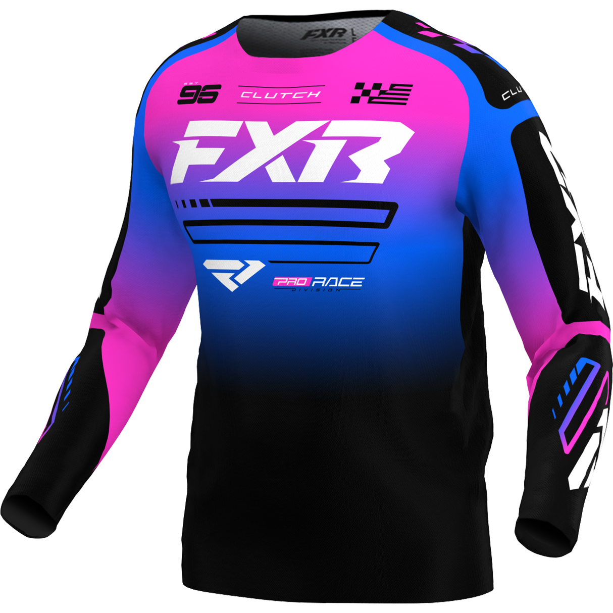 FXR Racing Jersey Fxr Youth Clutch Black/Blue/Pink