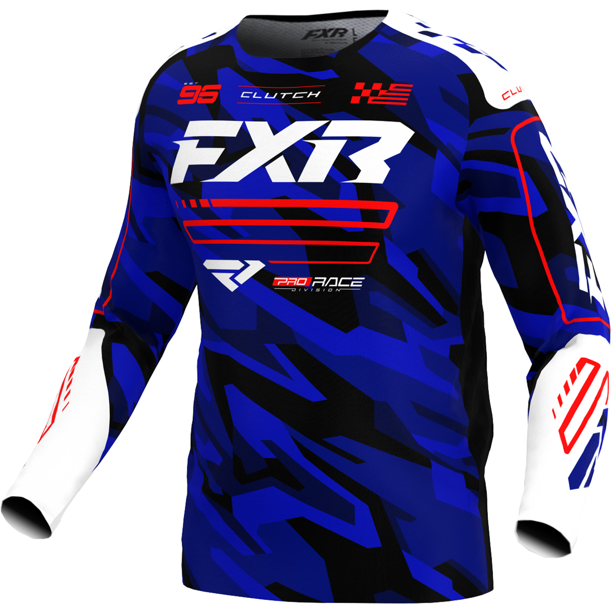 FXR Racing Jersey Fxr Youth Clutch Blue/Camo/Red