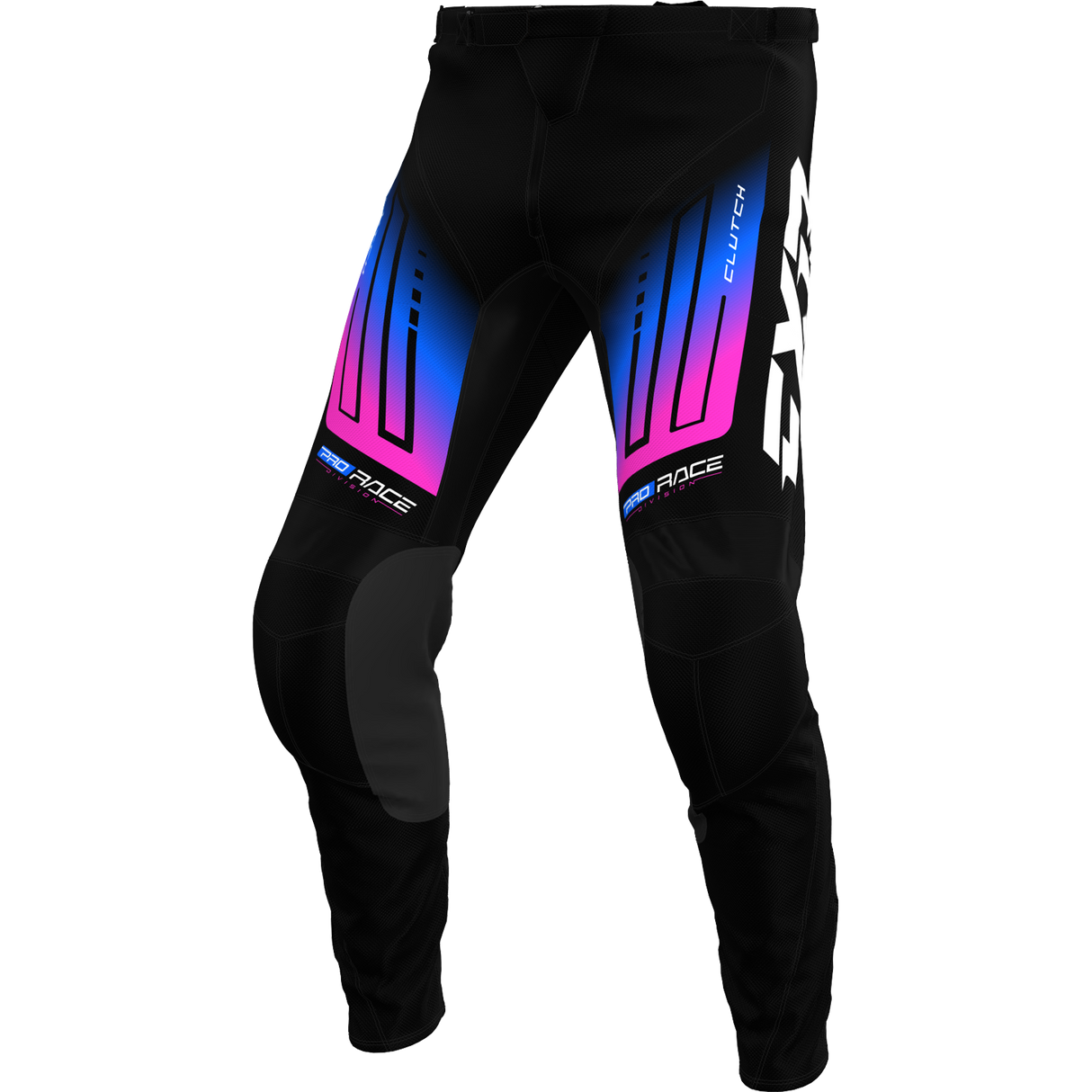 FXR Racing Pantalón Fxr Youth Clutch Black/Blue/Pink