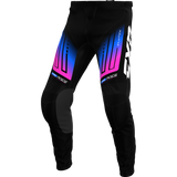 FXR Racing Pantalón Fxr Youth Clutch Black/Blue/Pink