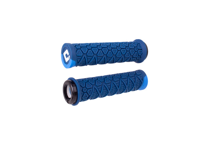 Poignées ODI Elite x Yeti lock-On 130mm Bleu turquoise