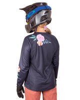 Jersey Detor Mujer Peonias Azul Marino ML
