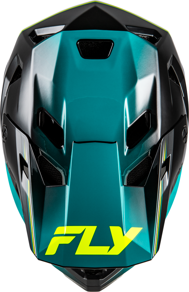 Fly Racing 2026 Rayce Repeat Bicycle Helmet Black/Teal/Hi-Vis