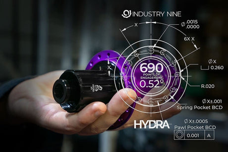 Maza Trasera  Industry Nine Hydra 32H 12X157 Roja