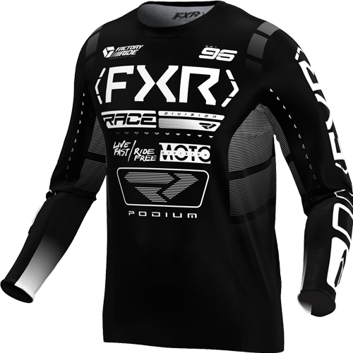 FXR Racing Jersey Fxr Podium Black/White