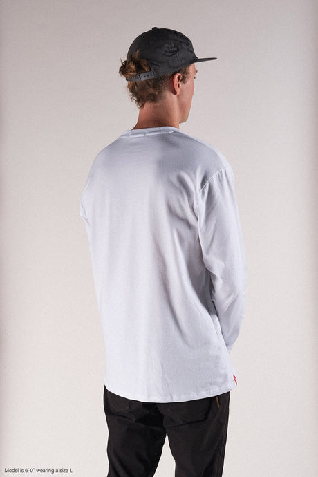 Polera Manga Larga Title - Blanca