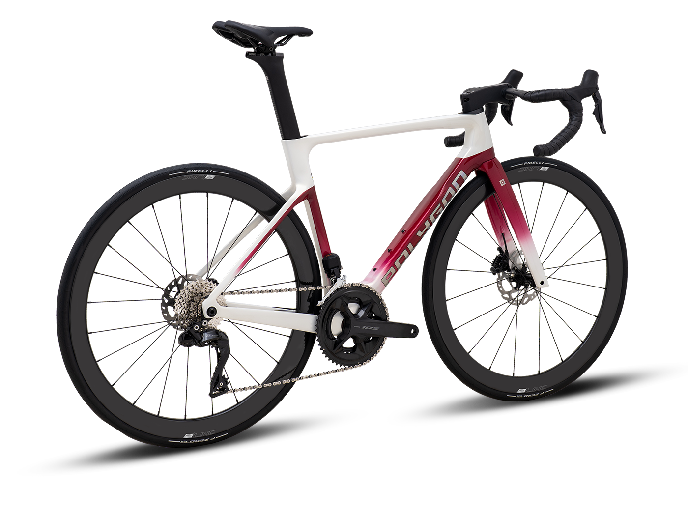 Bicicleta Ruta Polygon HE A7 Di2 Black Phantom - 105 Di2 + Carbon Wheels