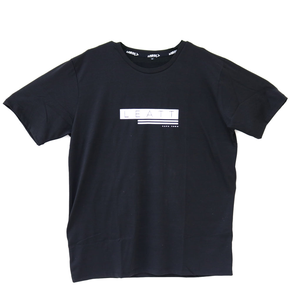 Polera Leatt Logo Negro/Blanco