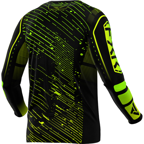 FXR Racing Jersey Fxr Podium Black/Hivis/Lime