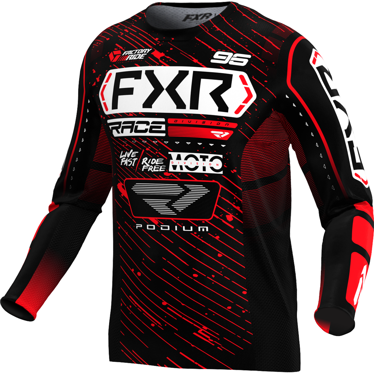 FXR Racing Jersey Fxr Podium Black/Red