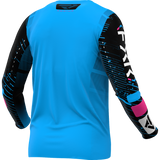 FXR Racing Jersey Fxr Podium Cyan/Black/Pink