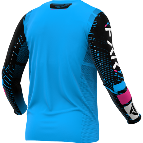 FXR Racing Jersey Fxr Podium Cyan/Black/Pink