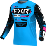 FXR Racing Jersey Fxr Podium Cyan/Black/Pink