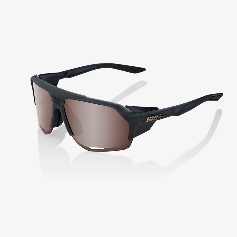 Anteojos 100% Norvik Soft Tact Crystal Black - Hiper Crimson Silver Mirror Lens