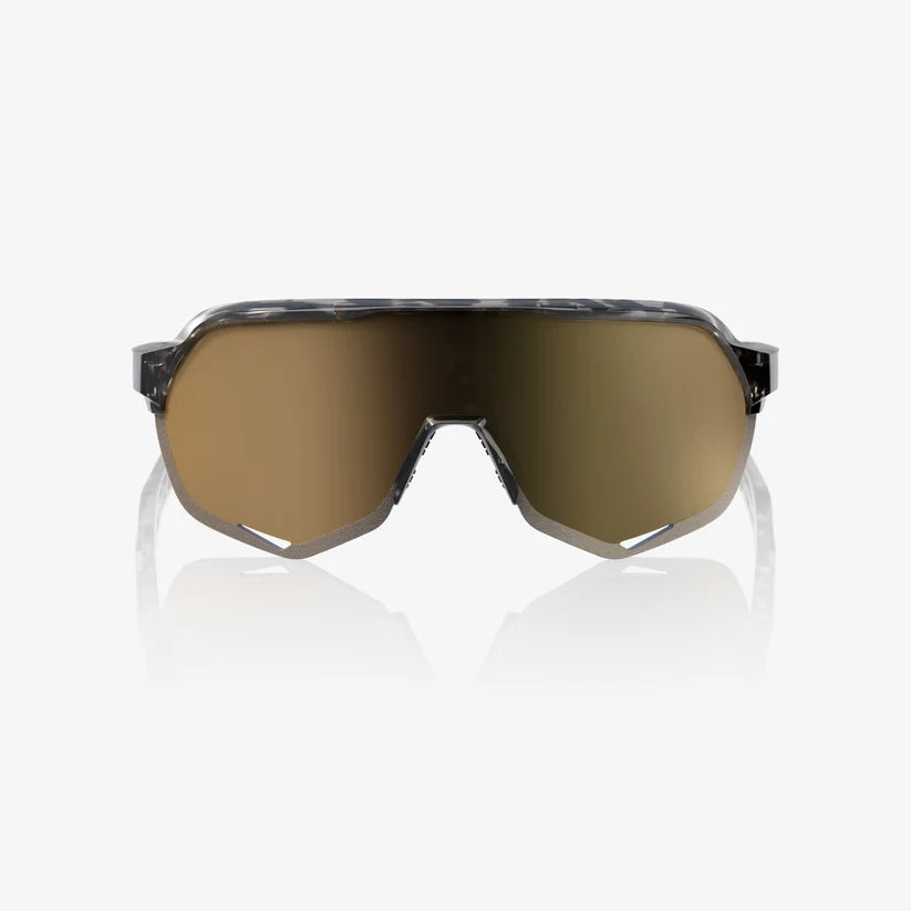 Anteojos 100% S2 Gloss Black Havana - Soft Gold Mirror Lens
