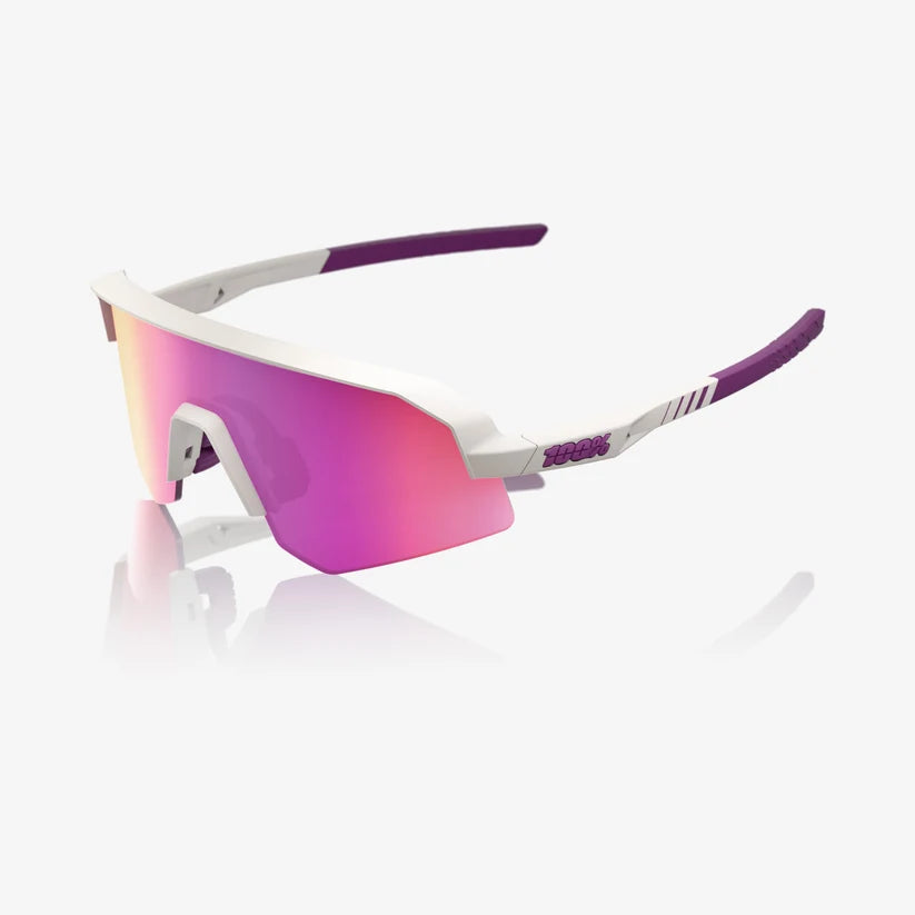 Anteojos 100% Slendale Sl Matte Chalk - Purple Mirror Lens