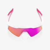 Anteojos 100% Speedcraft Sl Matte White/Pink - Hiper Vital Pink Mirror Lens