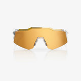 Anteojos 100% Speedcraft Xs Polished Translucent Clear - Hiper 24K Gold Mirror Lens