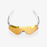 Anteojos 100% Speedcraft Xs Polished Translucent Clear - Hiper 24K Gold Mirror Lens