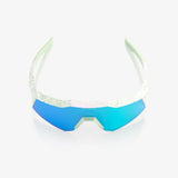 Anteojos 100% Speedcraft Xs Le Elly 2 Polished Light Green - Blue Topaz Mirror Lens