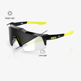 Anteojos 100% Speedcraft Sl Gloss Black - Clear / Smoke Photochromic Lens