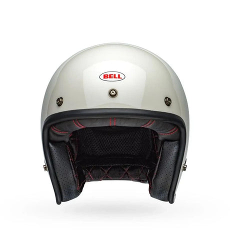 Casco Moto Calle Custom 500 Vinit Blanco Certificado QR Bell