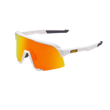 Lentes Ciclismo 100% S3 Soft Tact White - Hiper Red Multilayer Mirror Lens