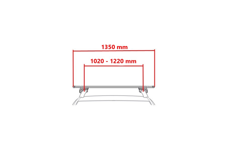 Barras Thule SmartRack XT 135cm | Squarebar