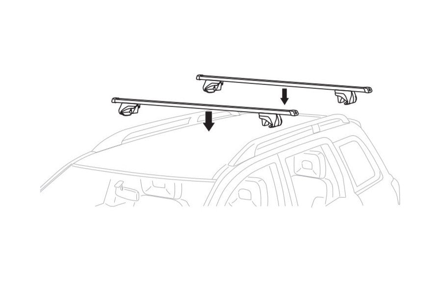 Barras Thule SmartRack XT 135cm | Squarebar