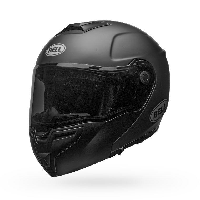 Casco Moto Calle SRT Modular Negro Brillante Certificado QR Bell