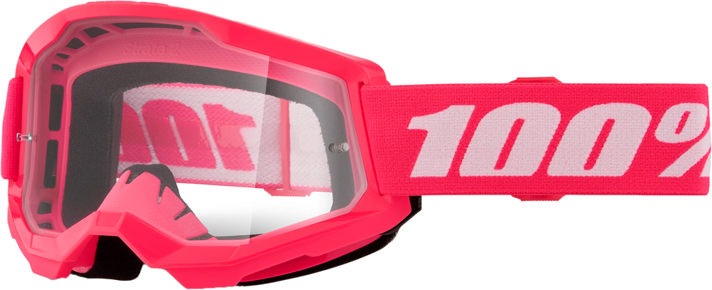 Antiparra 100% Strata 2 Junior Goggle Pink - Clear Lens