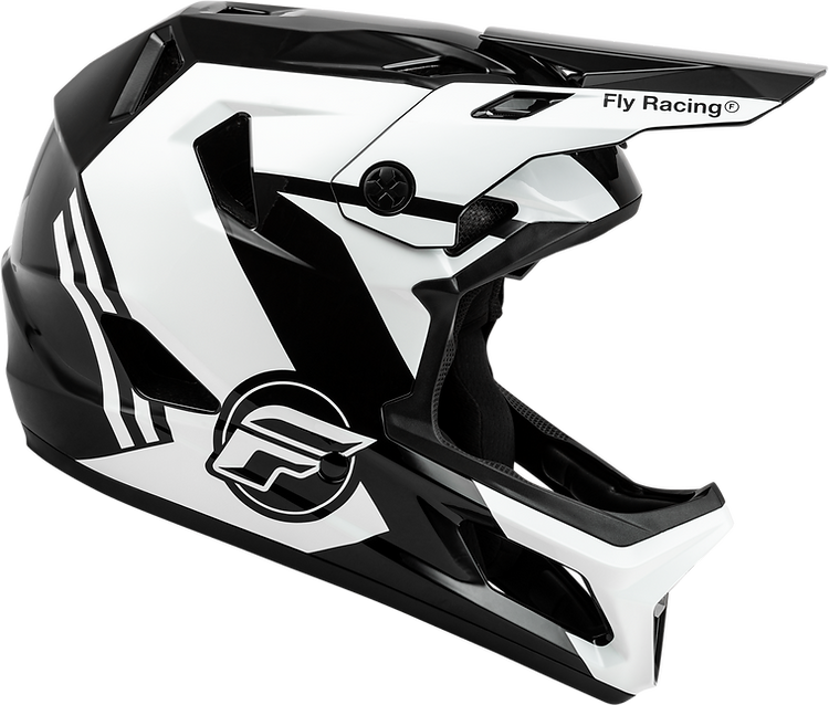 Casco Fly Racing Rayce Negro/Blanco