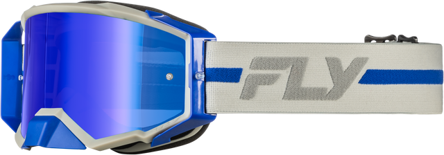 ZONE PRO GOGGLE GREY/BLUE W/ BLUE MIRROR/SMOKE LENS