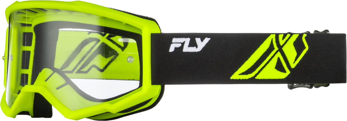 FOCUS GOGGLE BLACK/HI-VIS W/ CLEAR LENS