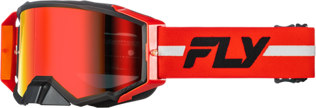 ZONE PRO GOGGLE RED/BLACK/GREY W/ RED MIRROR/SMOKE LENS