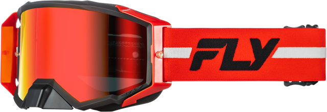 ZONE PRO GOGGLE RED/BLACK/GREY W/ RED MIRROR/SMOKE LENS