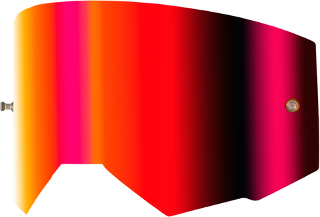 SINGLE LENS W/ POST ADULT W/ LIGHT RED MIRROR/AMBER LENS