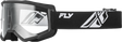 FOCUS GOGGLE BLACK/WHITE W/ CLEAR LENS