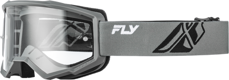 FOCUS GOGGLE GREY/BLACK W/ CLEAR LENS