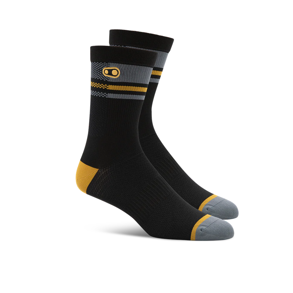 Calcetines Crankbrothers Icon Mtb Black / Gold / Grey