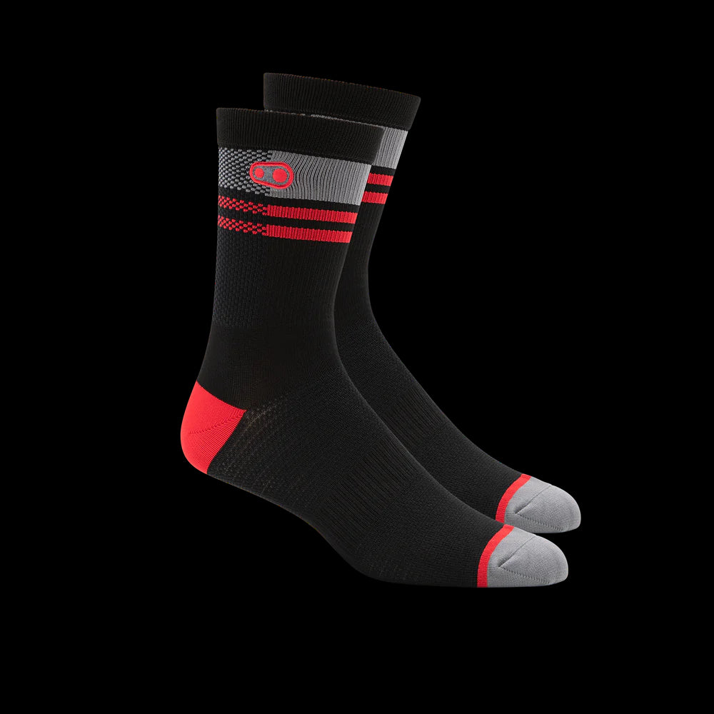 Calcetines Crankbrothers Icon Mtb Black / Red / Grey