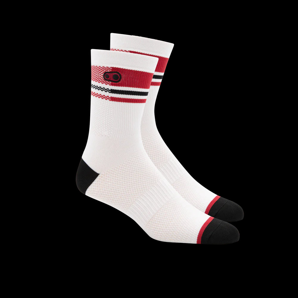Calcetines Crankbrothers Icon Mtb White / Red / Black