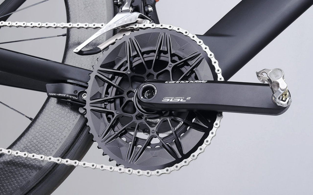 Set Coronas Absolute Road Cannondale 52/36T Black Oval Black