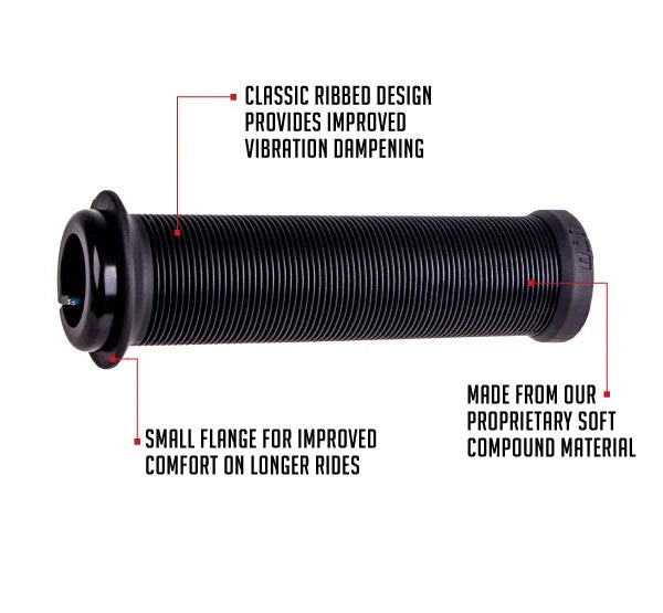 Puños Odi Longneck V2.1 Lock-on Grips Black (135MM)