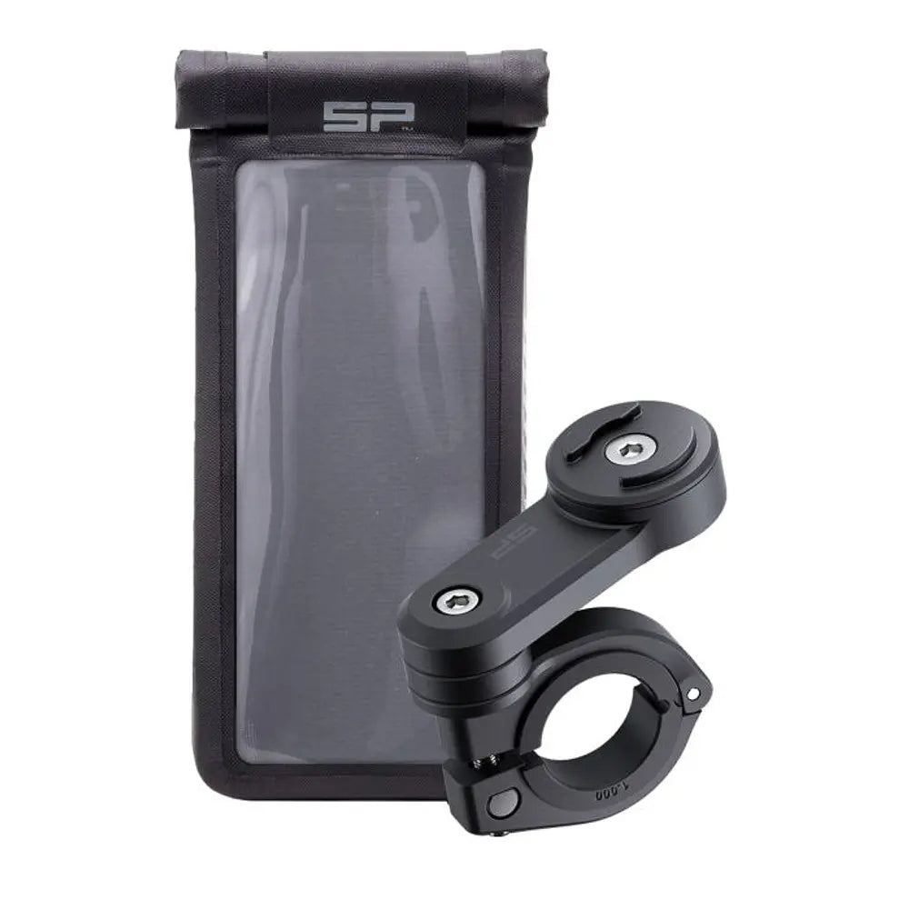 Kit Soporte De Celular Para Moto Sp Connect | Moto Mount Lt + Funda Impermeable Universal Phone Case Spc+