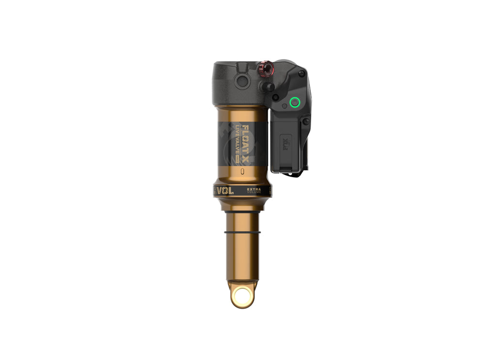 Shock Fox Float X Live Valve Neo 2025, Fs, 205X62.5 Trunnion, Neutral Logo.